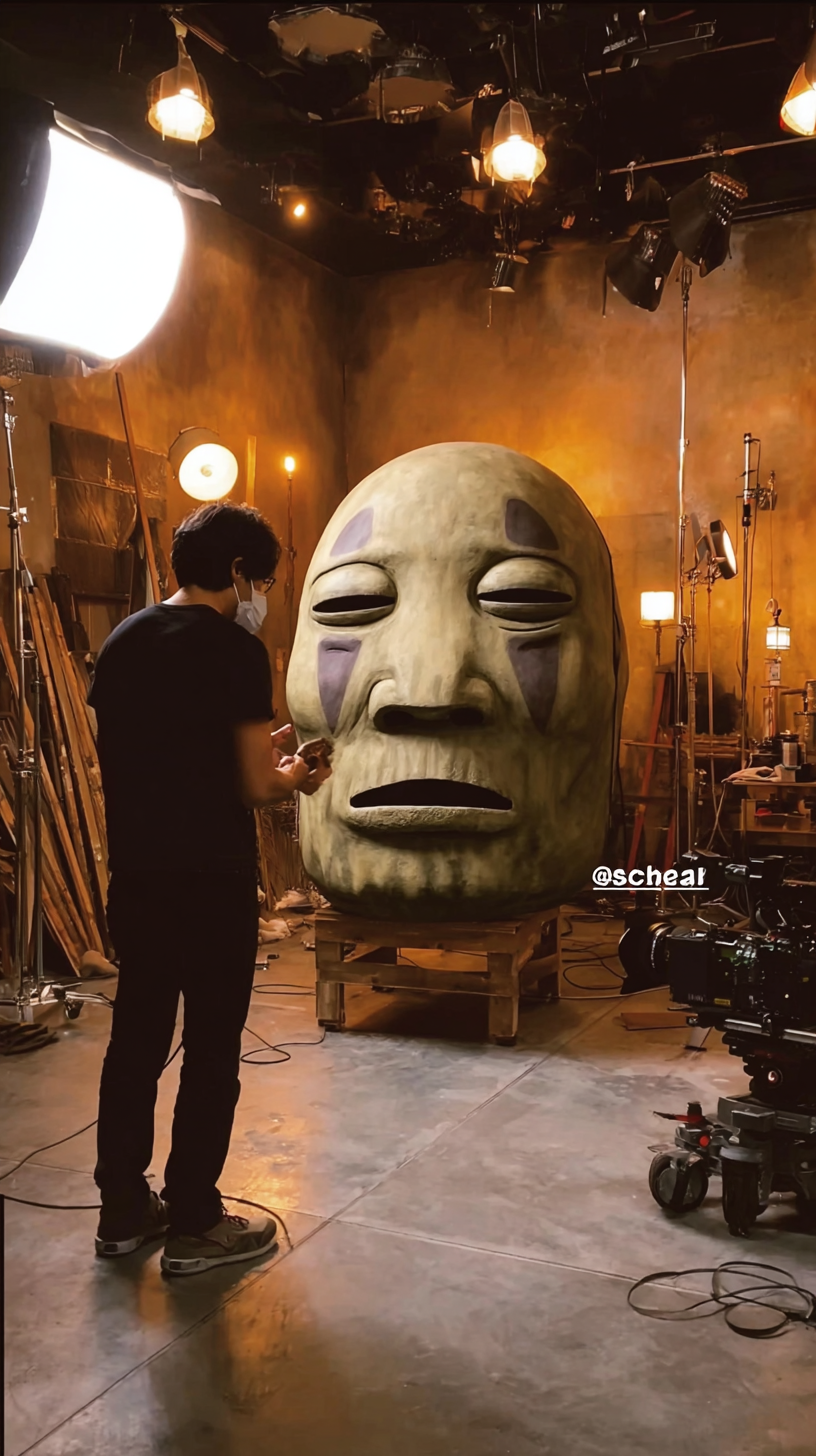 Storyboard 1: Style: Behind-the-scenes documentary | Audio: Ambient studio sounds with traditional Japanese instruments Shot 1 (0-1.5s): Wide shot - Profe