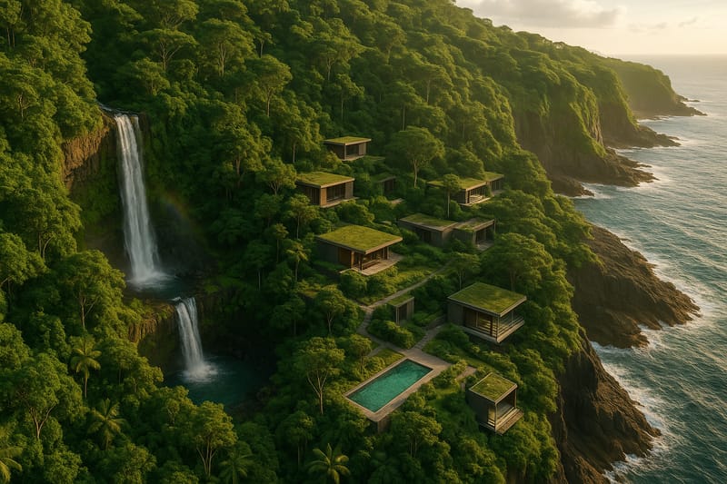 Akira Sanctuary Retreat: Where Whales Meet Waterfalls context reference image 4