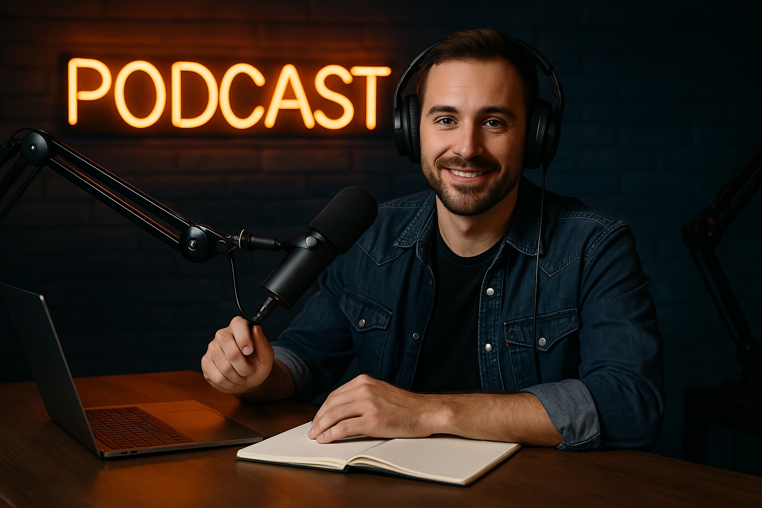 Leonardo da Vinci Walks Into a Podcast Studio context reference image 2