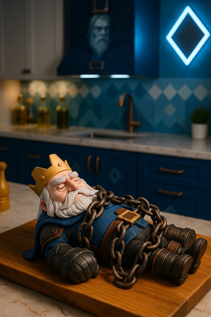 Kitchen Arena Saga: Chains, Fire, and Smiling Spirits context reference image 4