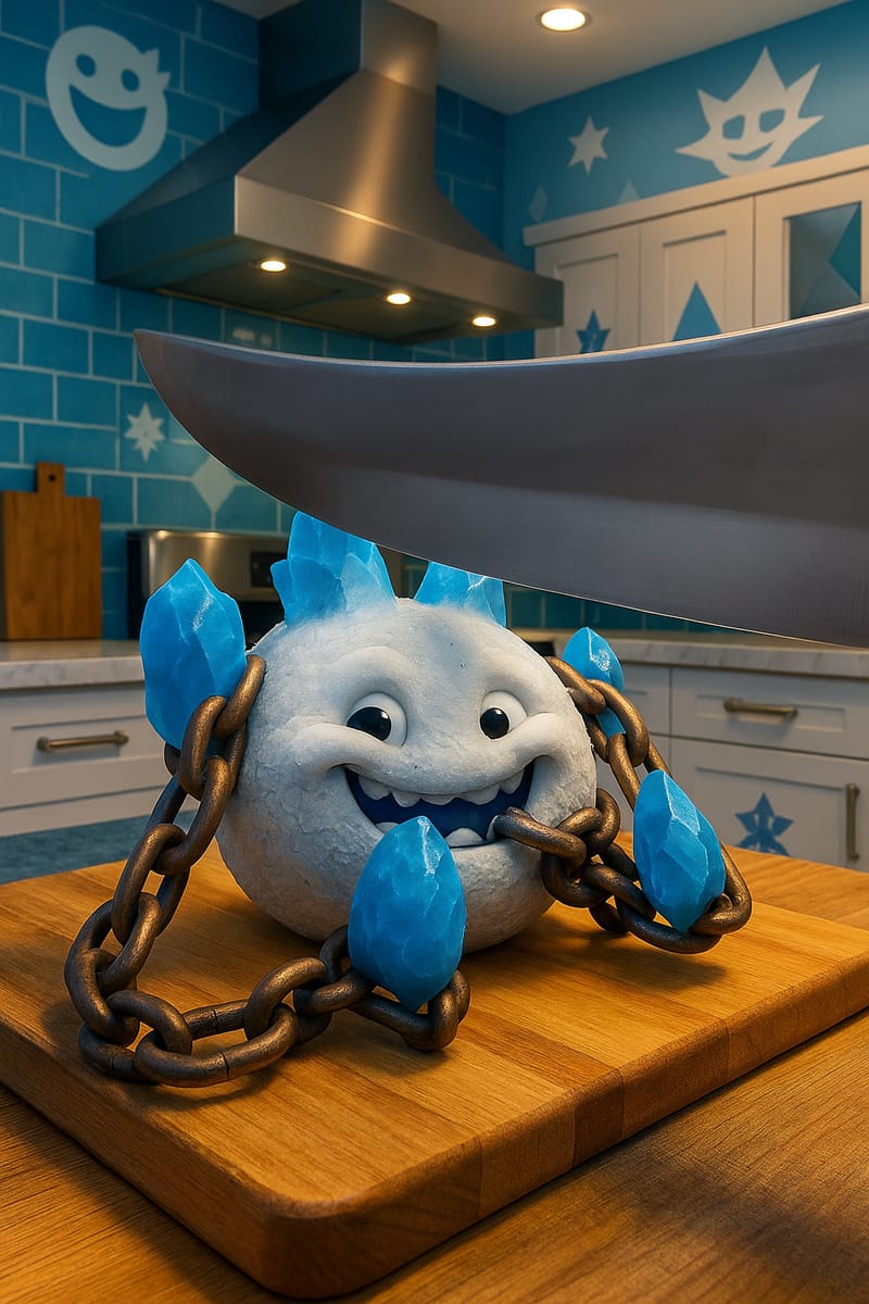 Kitchen Arena Saga: Chains, Fire, and Smiling Spirits context reference image 1