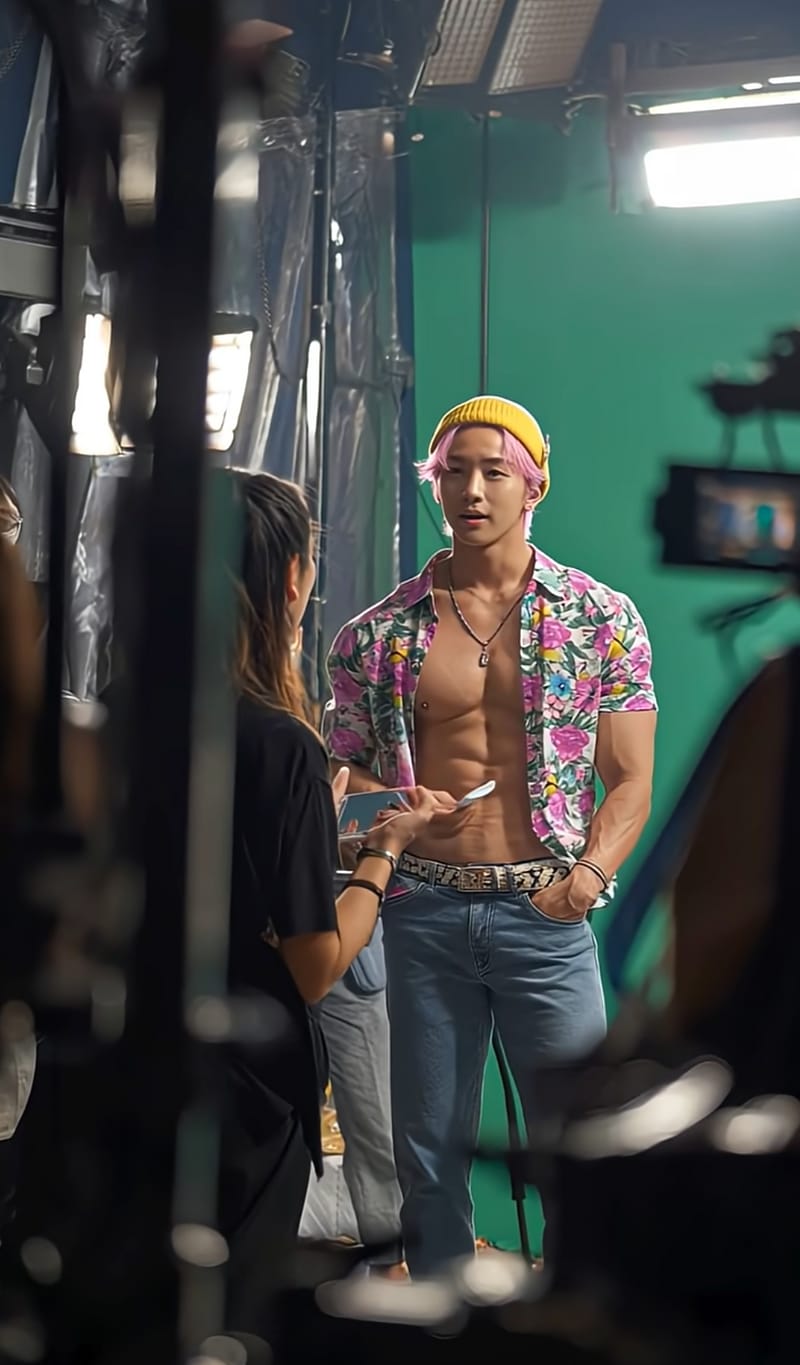 Leaked K-pop Demon Hunters BTS: Dragon Squad On Set context reference image 3