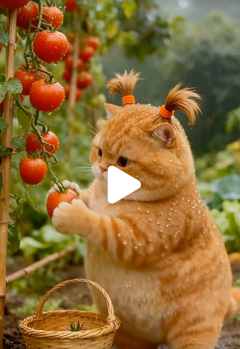 Chef Cat’s Garden Feast: From Harvest to Waterfall Table context reference image 2