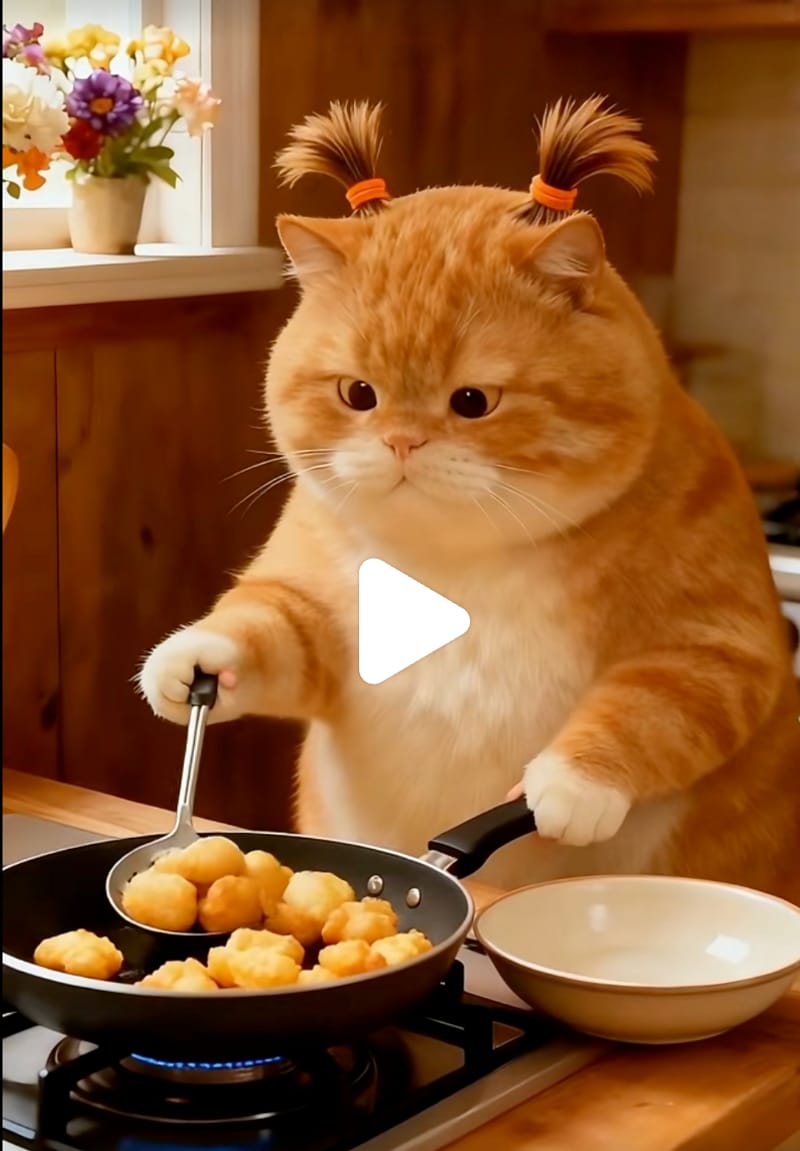 Chef Cat’s Garden Feast: From Harvest to Waterfall Table context reference image 7